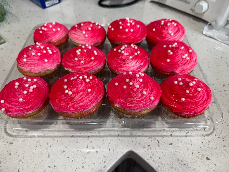 1 dozen Pink Baptism Vanilla with Vanilla Filling 2