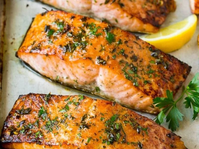 Broiled Salmon