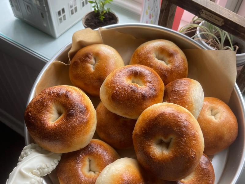 Sourdough Plain Bagels