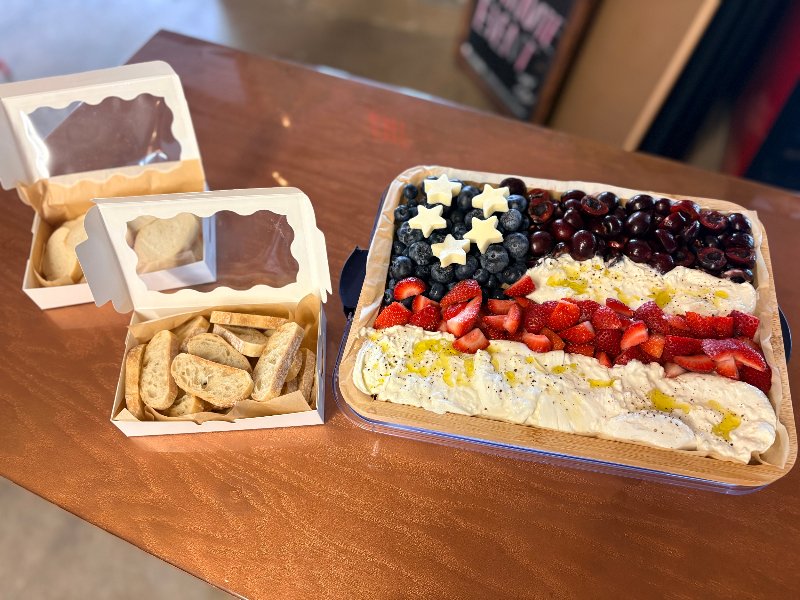 Patriotic Burrata Board