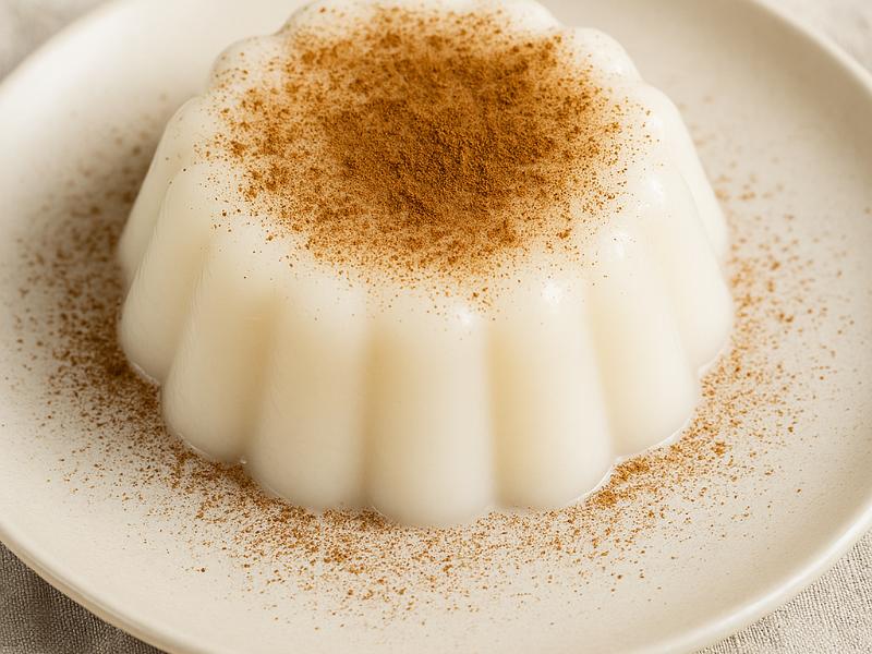 Tembleque — a silky Puerto Rican coconut custard that melts in your mouth. 🥥✨