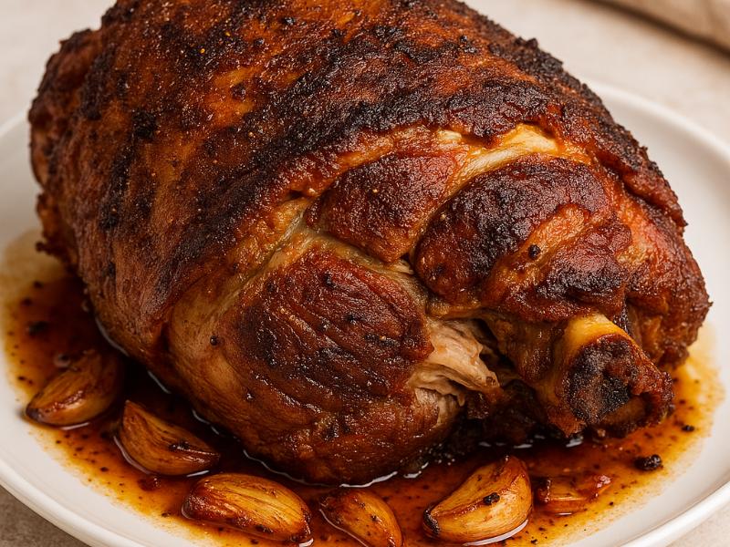 Pernil - Slow-roasted pernil (pork shoulder) — tender, juicy, and perfectly seasoned (Half Tray)