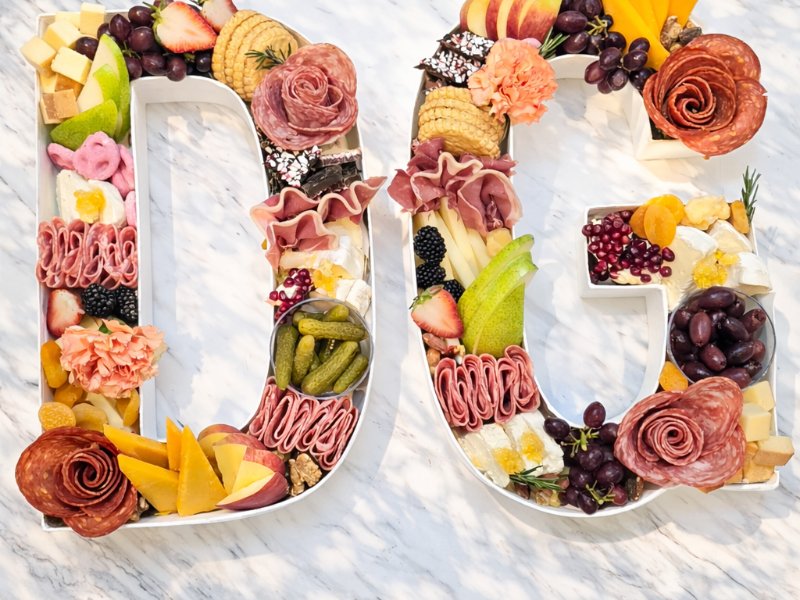 Charcuterie Letter or Number 3