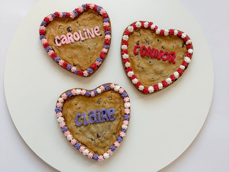 6 in Heart Cookie Cake 2