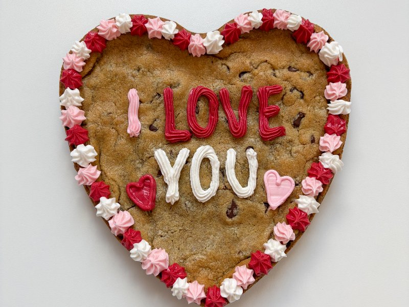 8 in Heart Cookie Cake