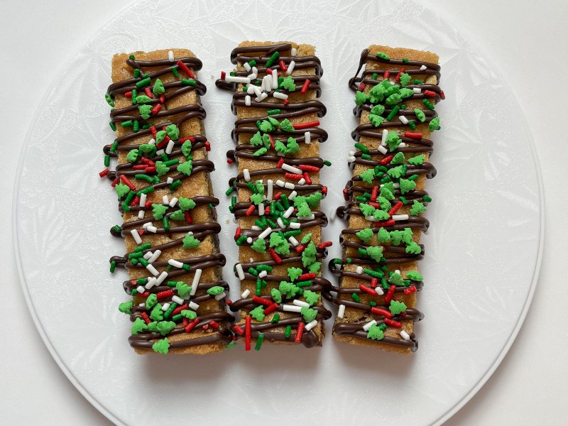 Ten Pack Christmas Tree Cookie Sticks