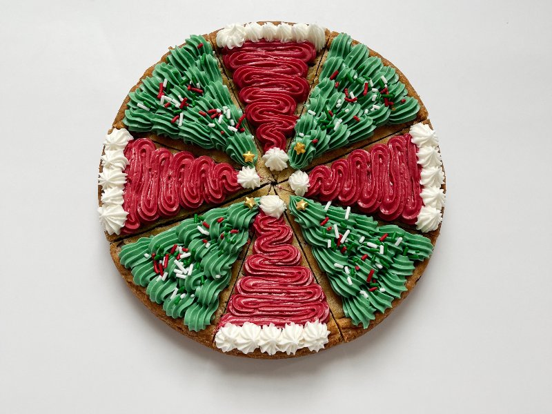 8" Round Pre Cut Chocolate Chip Cookie Cake